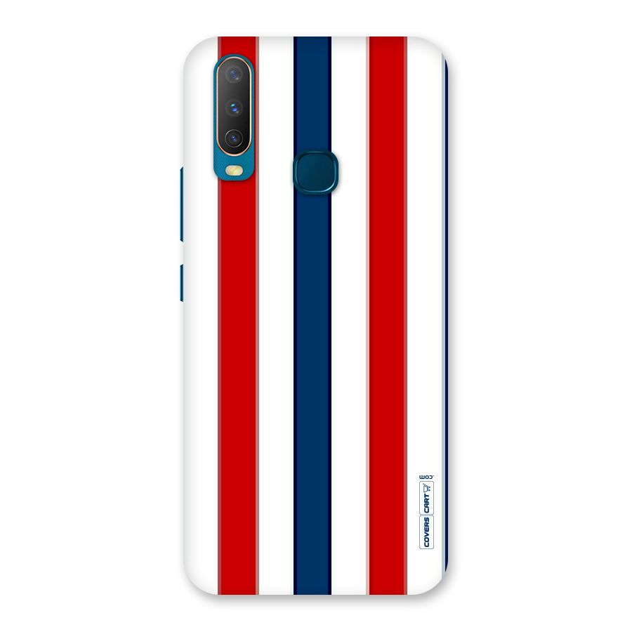 Tricolor Stripes Back Case for Vivo Y15