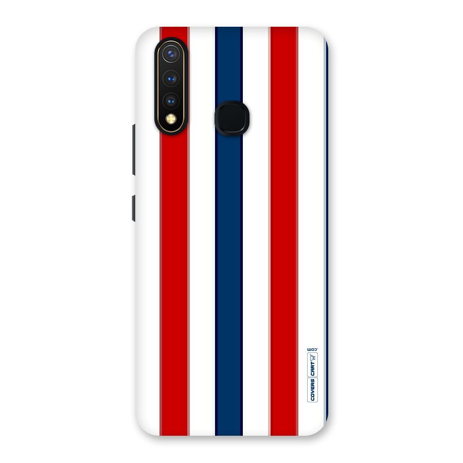 Tricolor Stripes Back Case for Vivo Y19