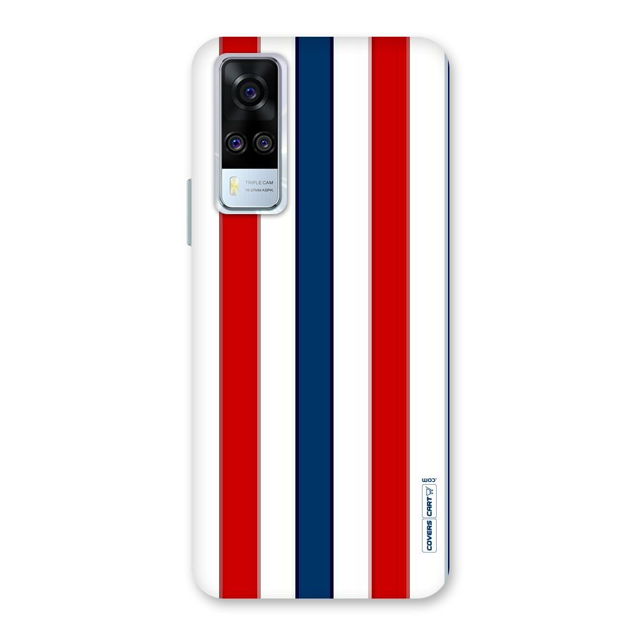 Tricolor Stripes Back Case for Vivo Y31