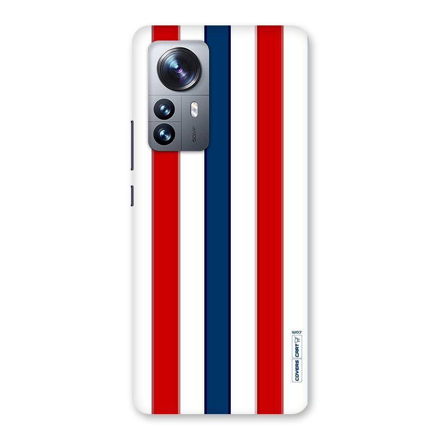 Tricolor Stripes Back Case for Xiaomi 12 Pro