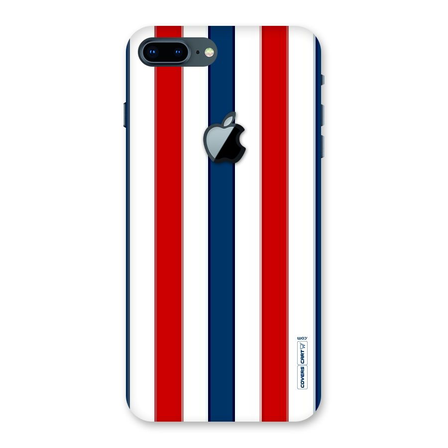 Tricolor Stripes Back Case for iPhone 7 Plus Apple Cut