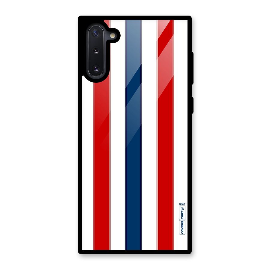 Tricolor Stripes Glass Back Case for Galaxy Note 10