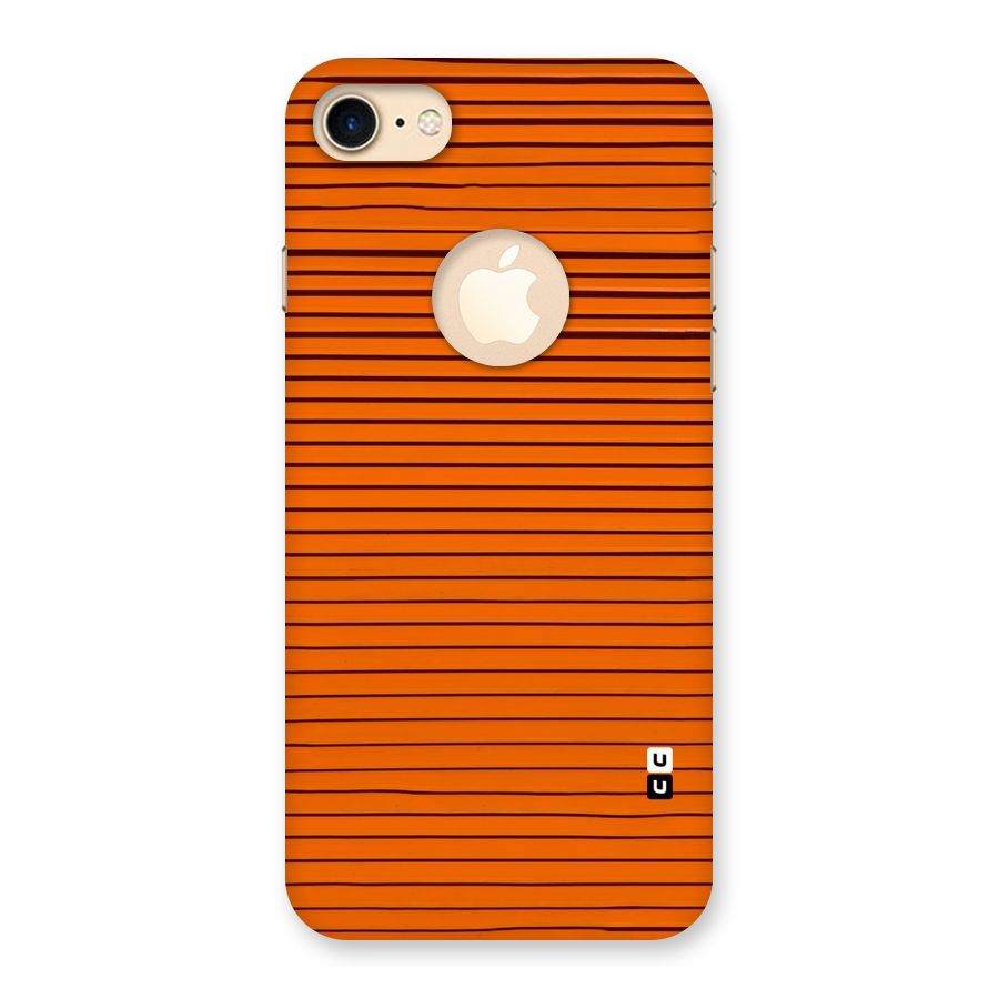 Trippy Stripes Back Case for iPhone 7 Logo Cut
