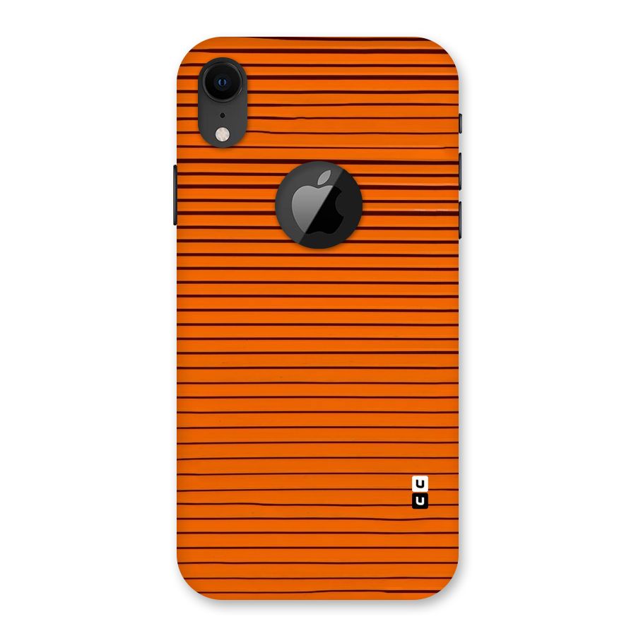 Trippy Stripes Back Case for iPhone XR Logo Cut
