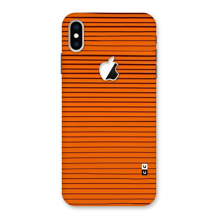 Trippy Stripes Back Case for iPhone XS Max Apple Cut