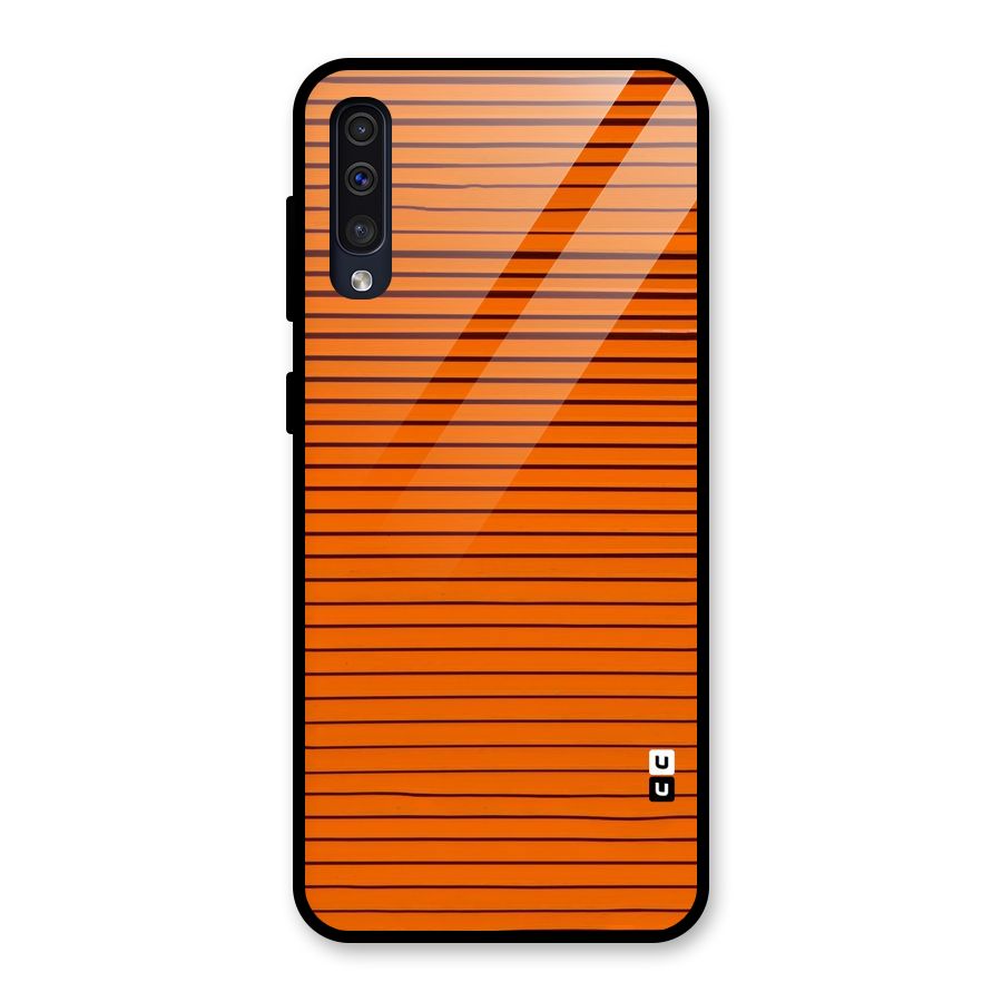 Trippy Stripes Glass Back Case for Galaxy A50