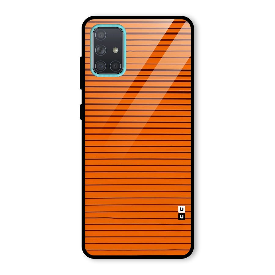 Trippy Stripes Glass Back Case for Galaxy A71