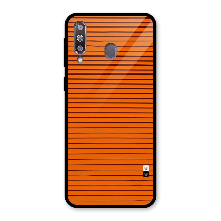 Trippy Stripes Glass Back Case for Galaxy M30