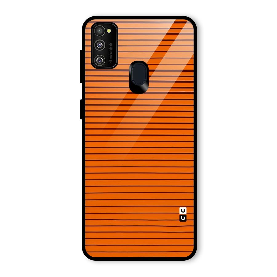 Trippy Stripes Glass Back Case for Galaxy M30s