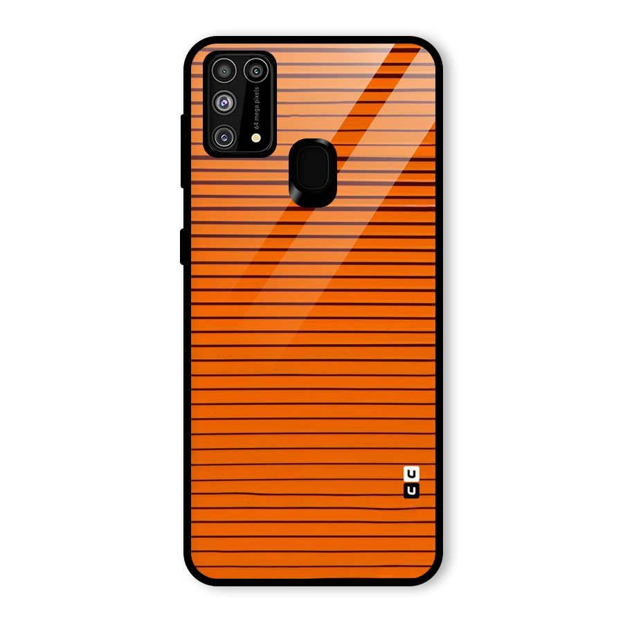 Trippy Stripes Glass Back Case for Galaxy M31