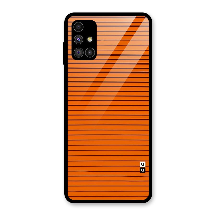 Trippy Stripes Glass Back Case for Galaxy M51