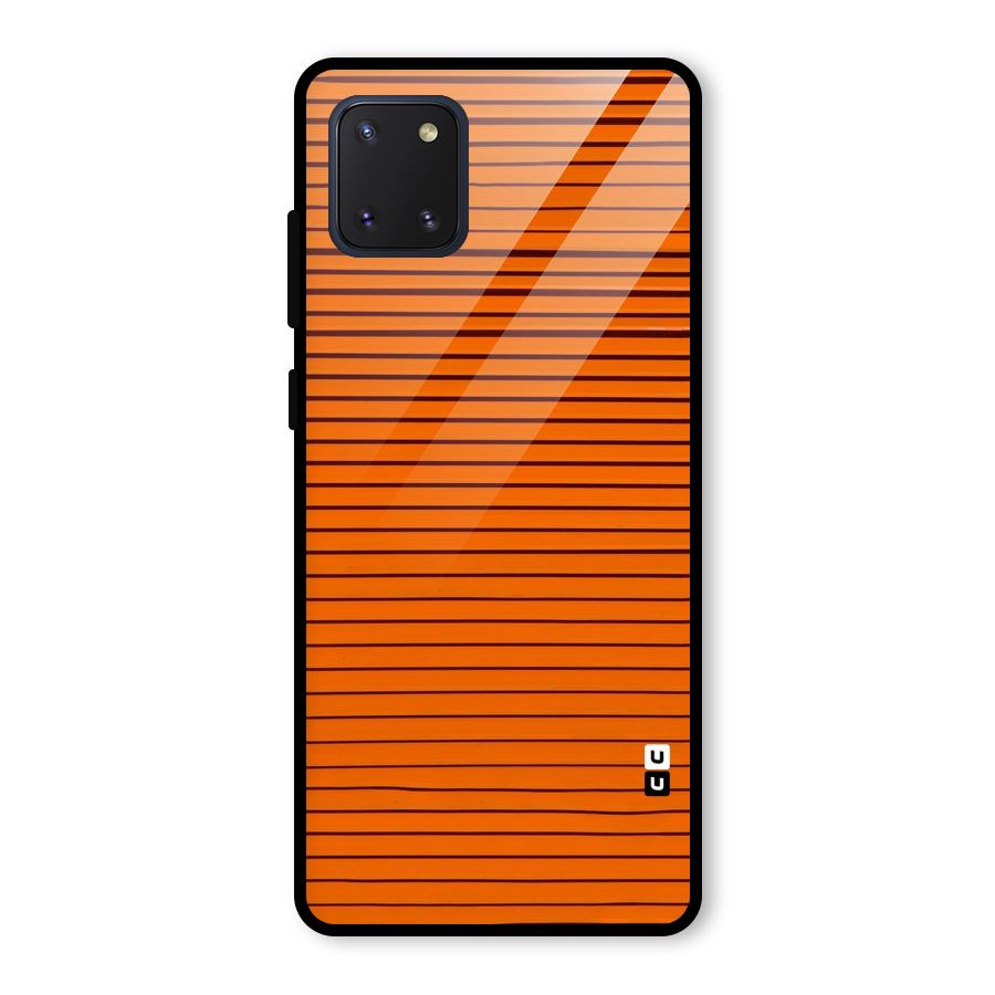 Trippy Stripes Glass Back Case for Galaxy Note 10 Lite