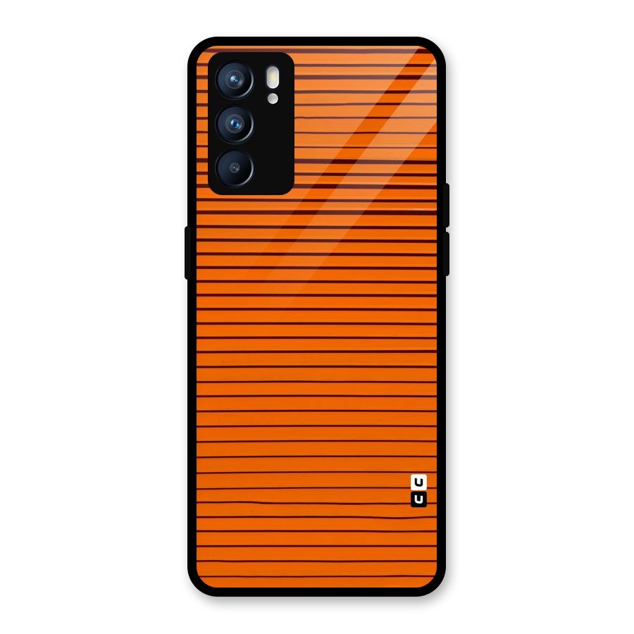 Trippy Stripes Glass Back Case for Oppo Reno6 5G