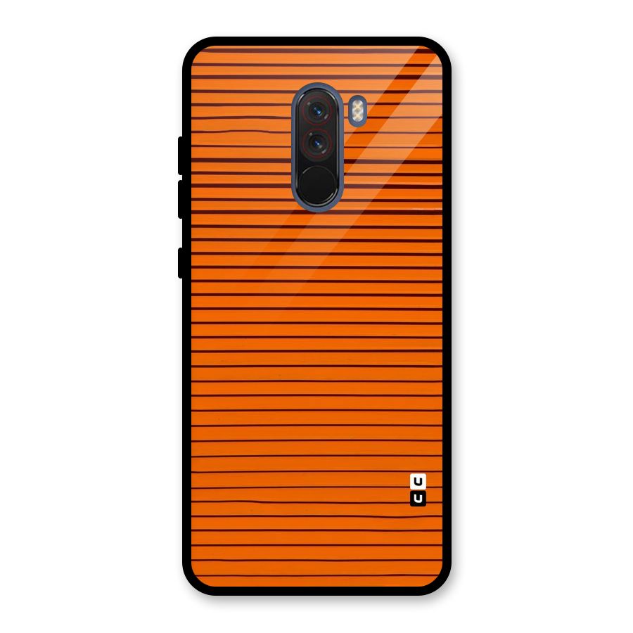 Trippy Stripes Glass Back Case for Poco F1