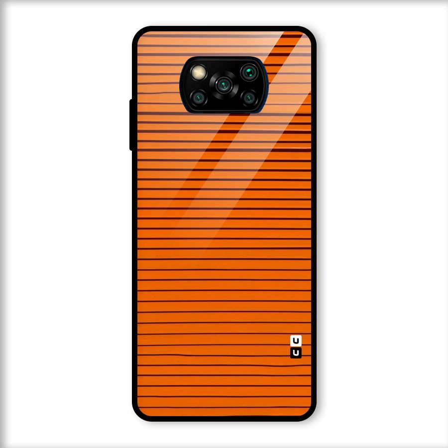 Trippy Stripes Glass Back Case for Poco X3
