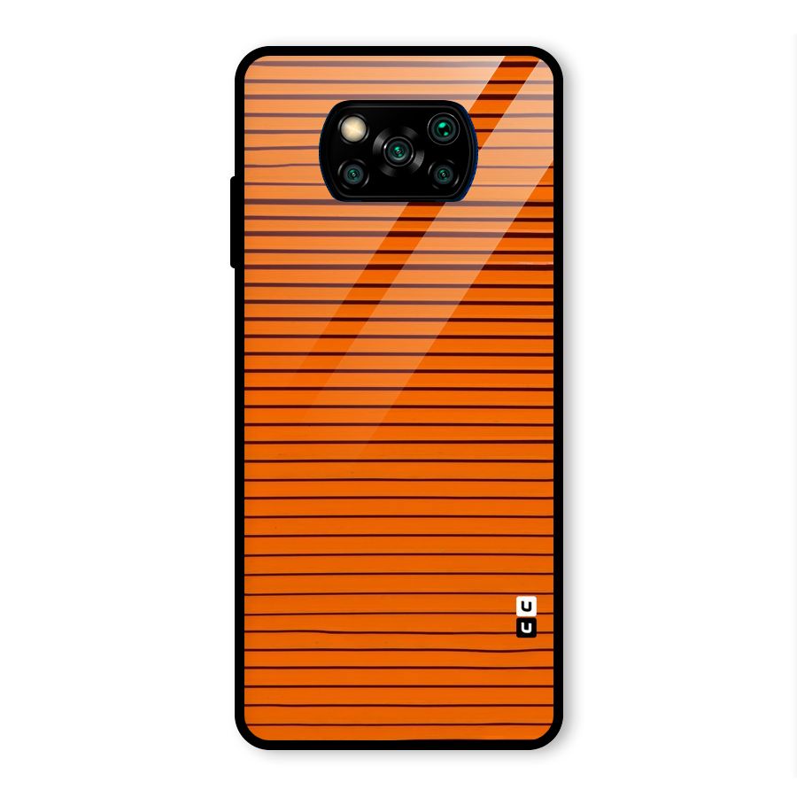 Trippy Stripes Glass Back Case for Poco X3 Pro