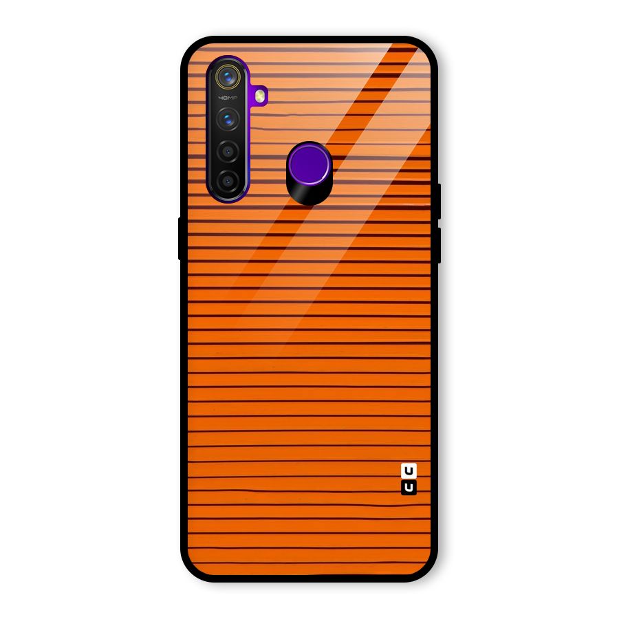 Trippy Stripes Glass Back Case for Realme 5 Pro