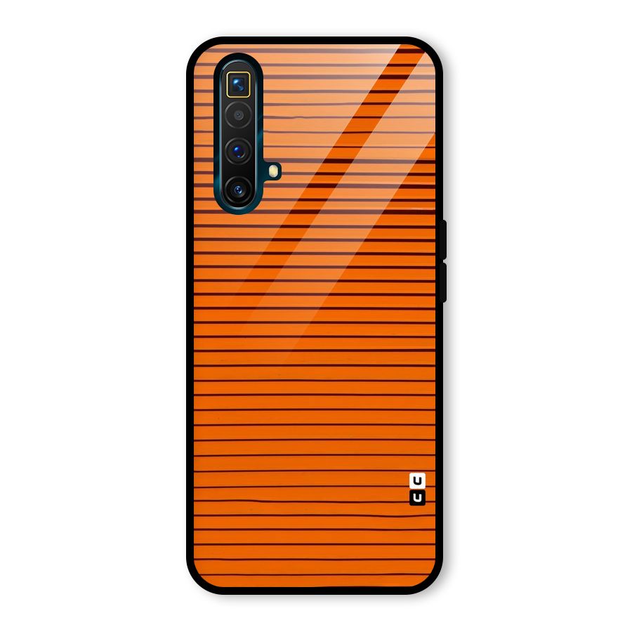 Trippy Stripes Glass Back Case for Realme X3