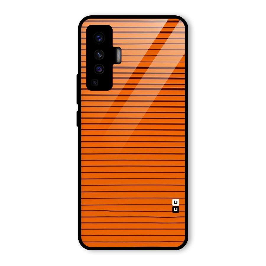 Trippy Stripes Glass Back Case for Vivo X50