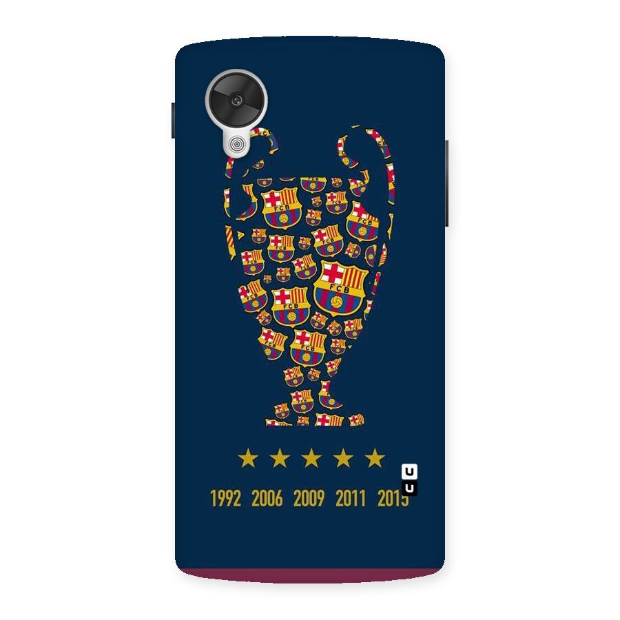 Trophy Team Back Case for Google Nexsus 5