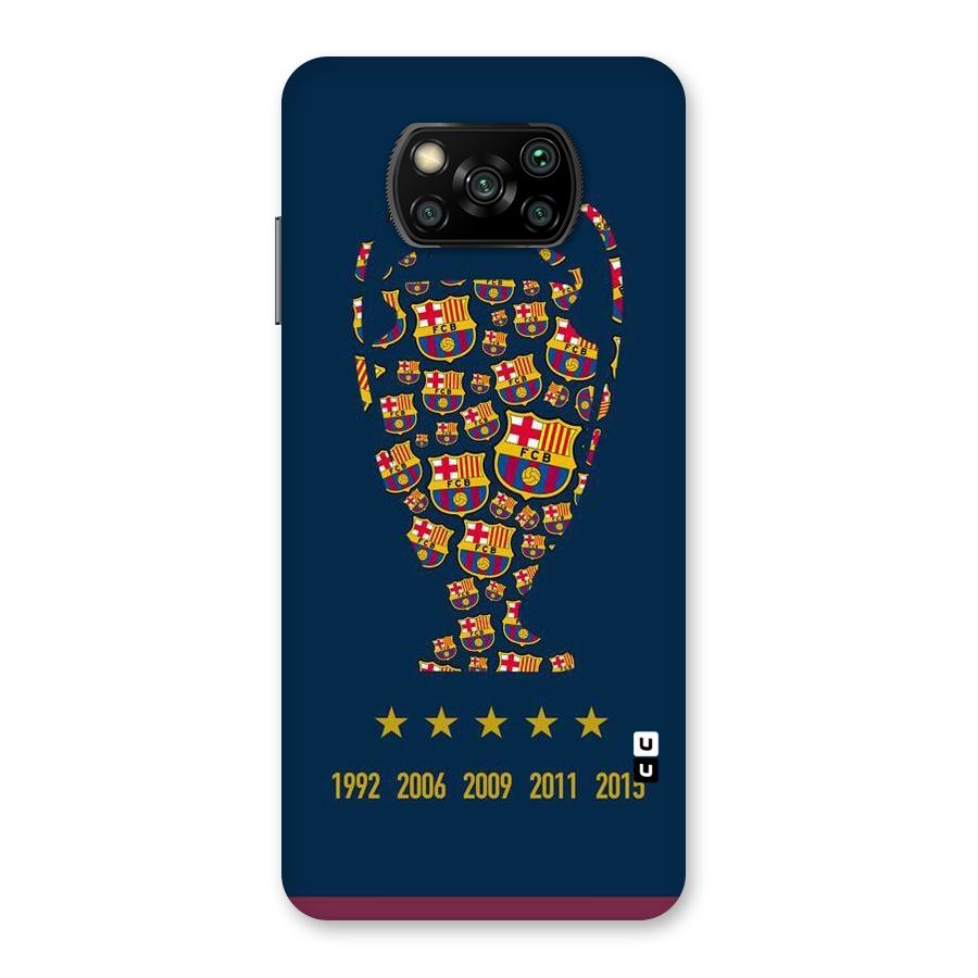 Trophy Team Back Case for Poco X3