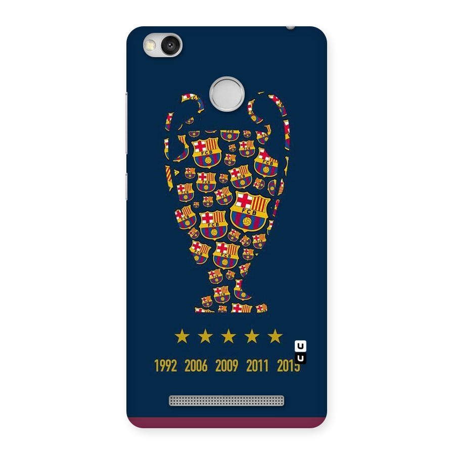 Trophy Team Back Case for Redmi 3S Prime