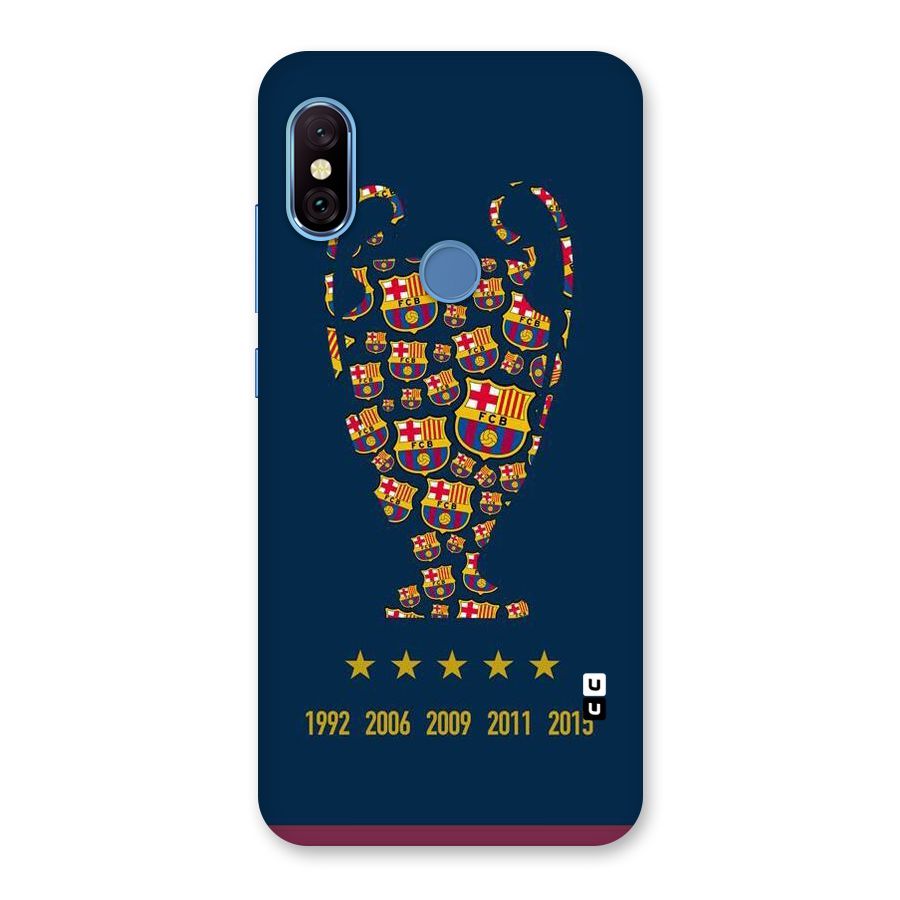 Trophy Team Back Case for Redmi Note 6 Pro