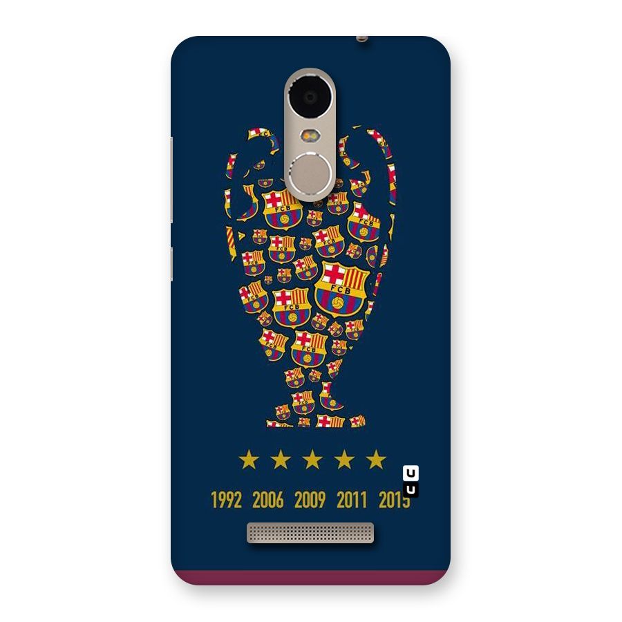 Trophy Team Back Case for Xiaomi Redmi Note 3