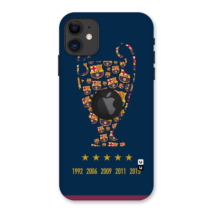 Trophy Team Back Case for iPhone 11 Logo Cut