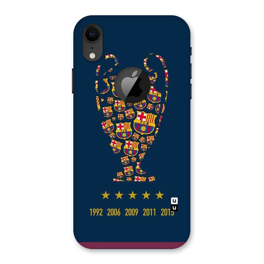 Trophy Team Back Case for iPhone XR Logo Cut