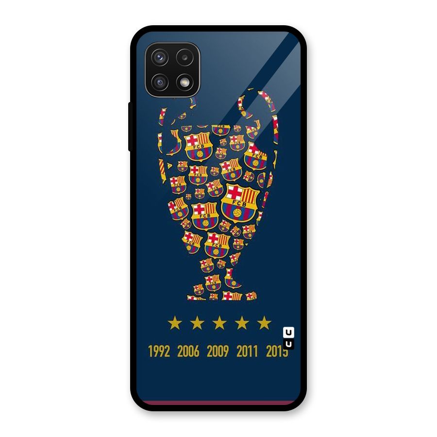 Trophy Team Glass Back Case for Galaxy A22 5G