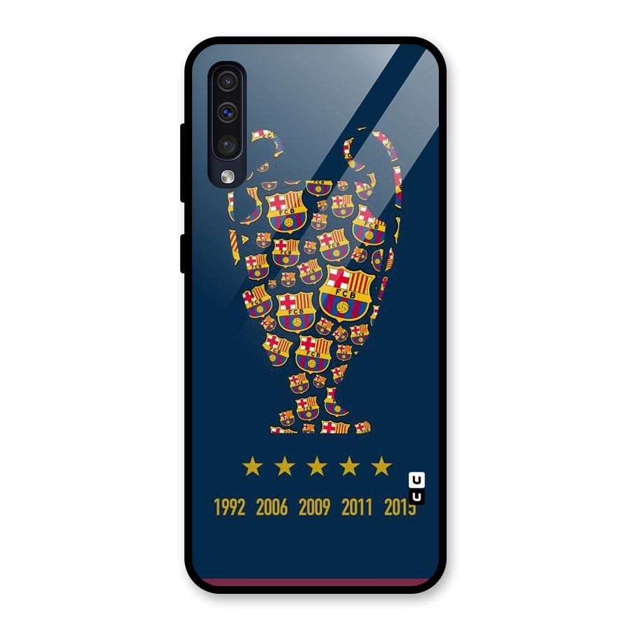 Trophy Team Glass Back Case for Galaxy A50