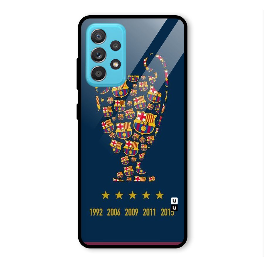Trophy Team Glass Back Case for Galaxy A52s 5G