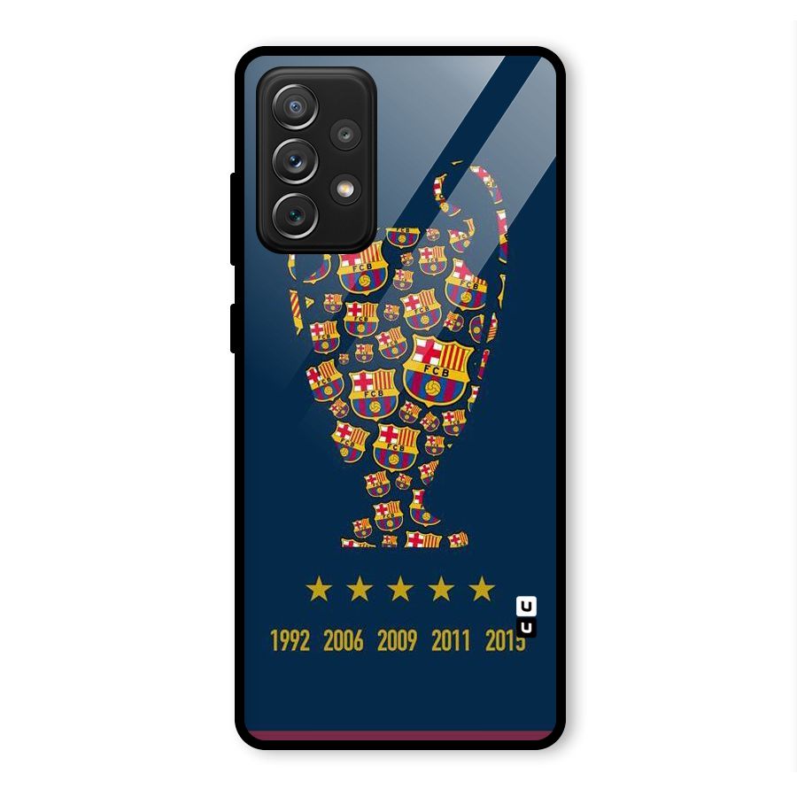 Trophy Team Glass Back Case for Galaxy A72