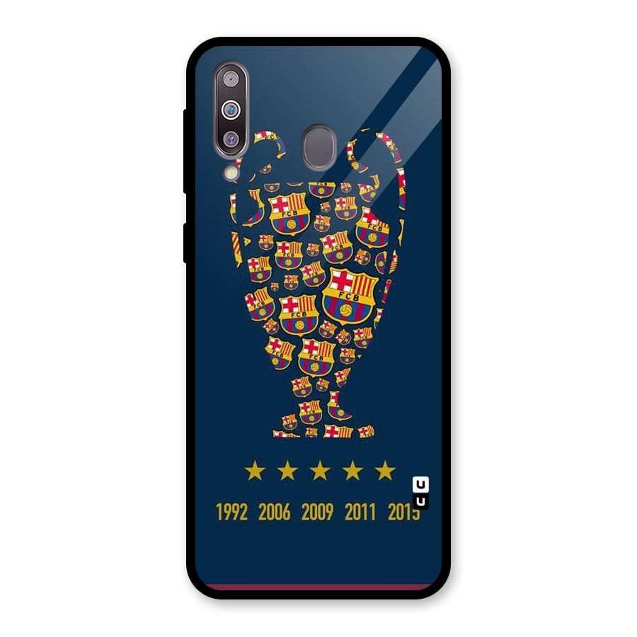 Trophy Team Glass Back Case for Galaxy M30
