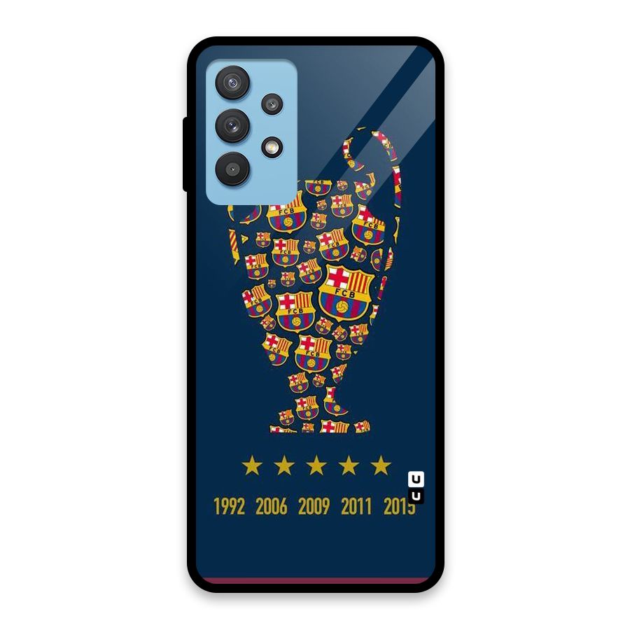 Trophy Team Glass Back Case for Galaxy M32 5G