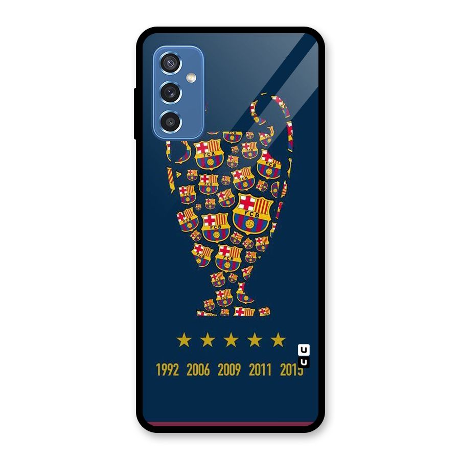 Trophy Team Glass Back Case for Galaxy M52 5G
