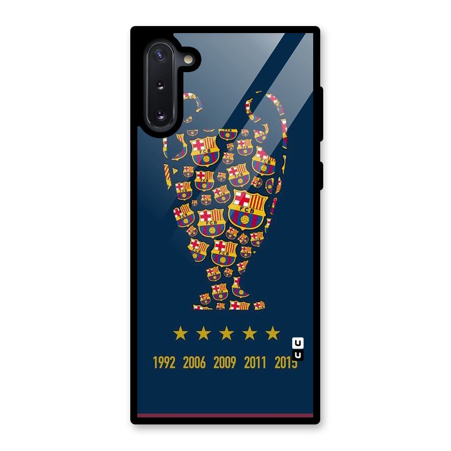 Trophy Team Glass Back Case for Galaxy Note 10