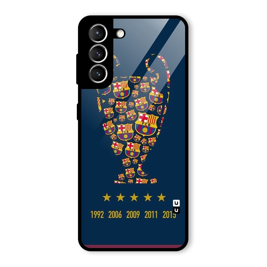 Trophy Team Glass Back Case for Galaxy S21 5G