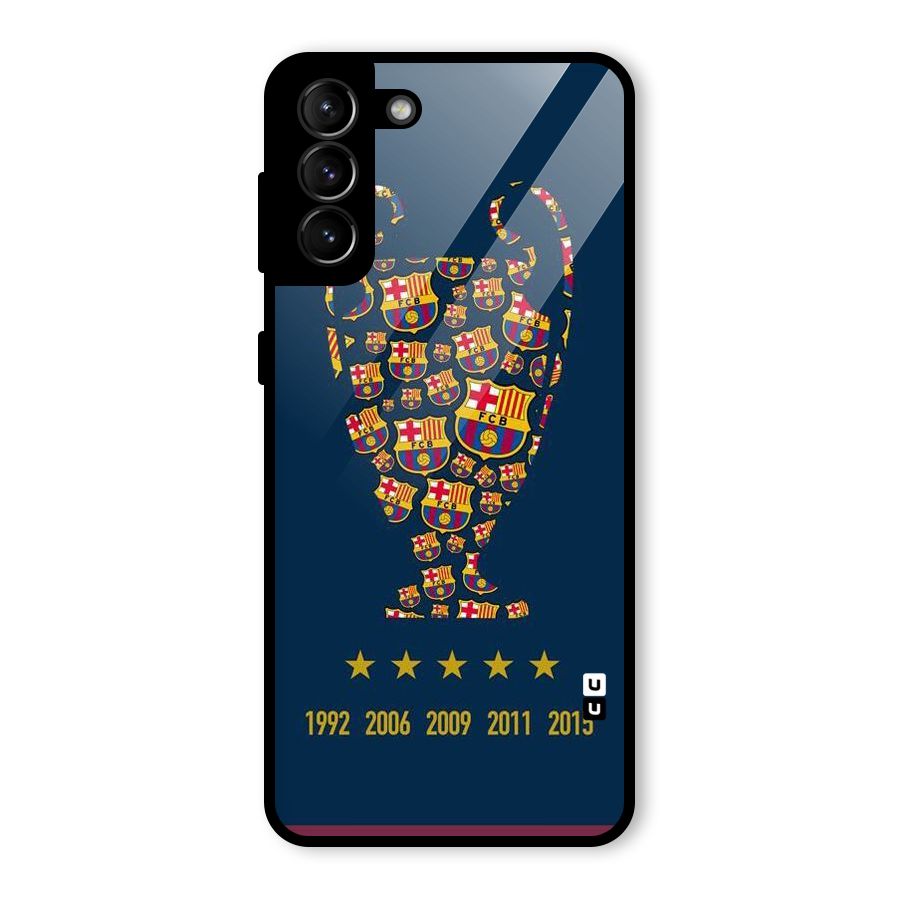 Trophy Team Glass Back Case for Galaxy S21 Plus