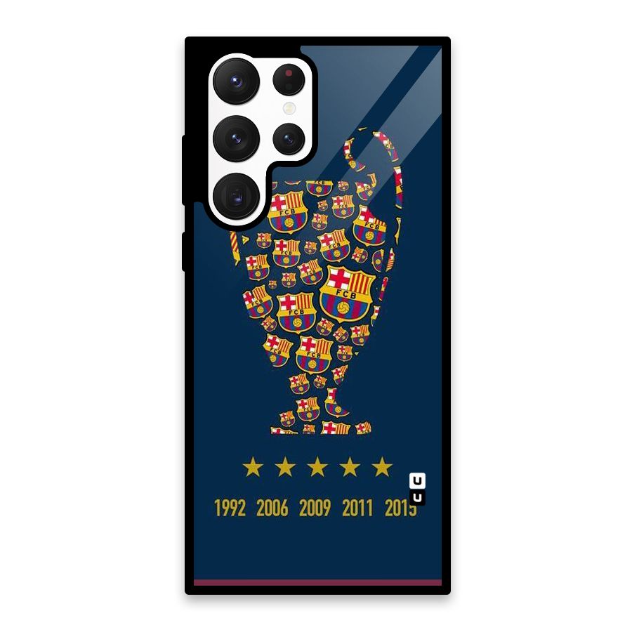 Trophy Team Glass Back Case for Galaxy S22 Ultra 5G