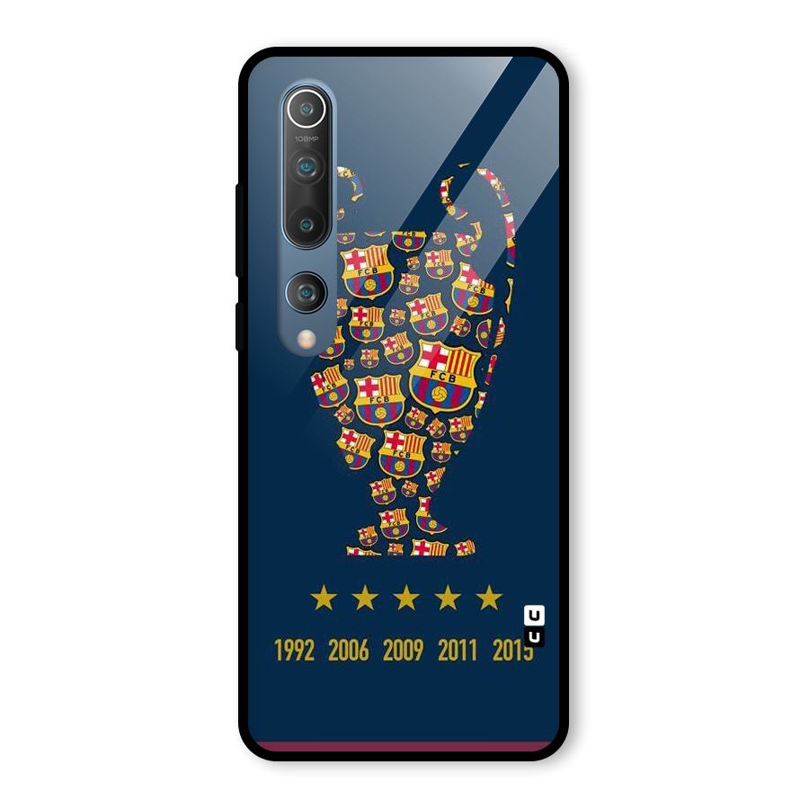 Trophy Team Glass Back Case for Mi 10