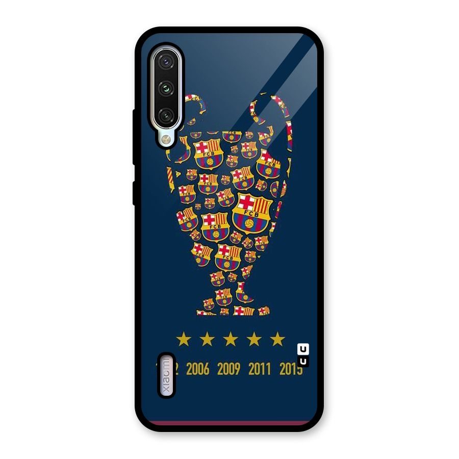 Trophy Team Glass Back Case for Mi A3
