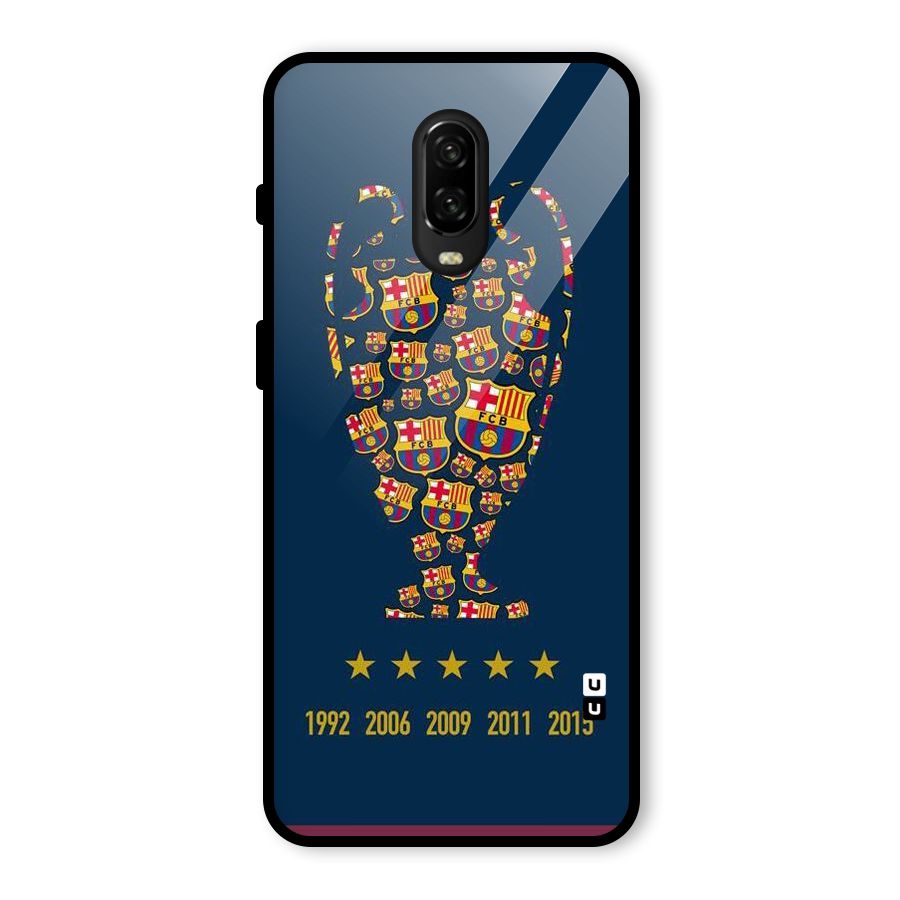 Trophy Team Glass Back Case for OnePlus 6T