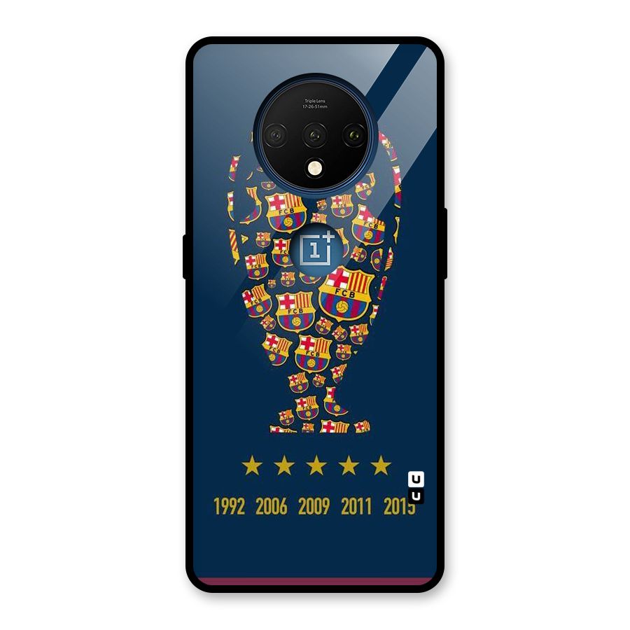 Trophy Team Glass Back Case for OnePlus 7T