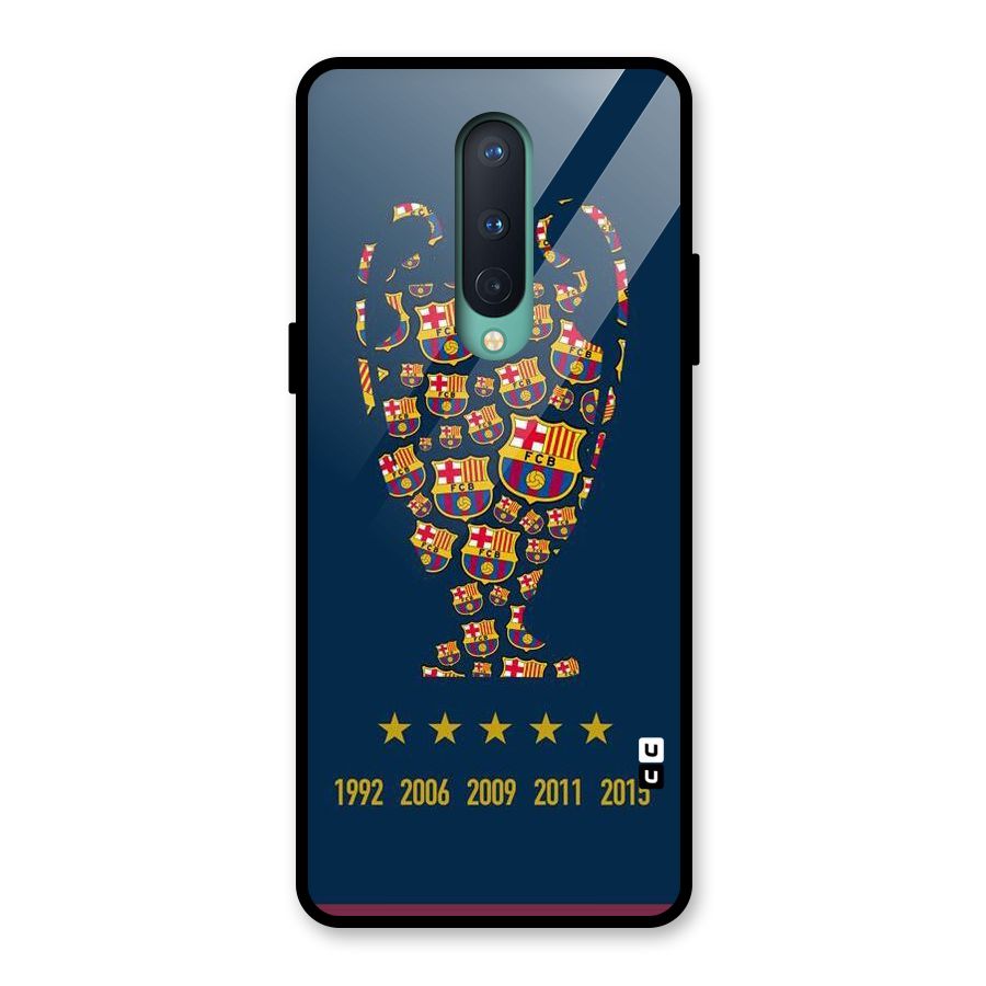 Trophy Team Glass Back Case for OnePlus 8