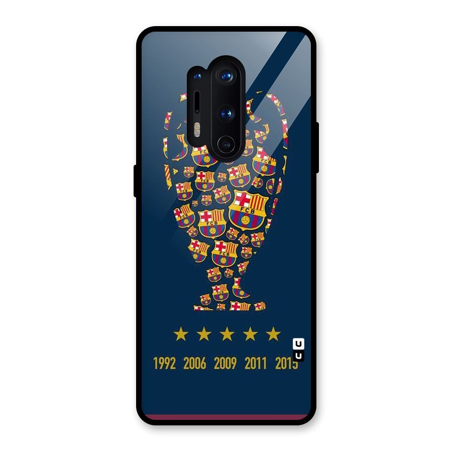 Trophy Team Glass Back Case for OnePlus 8 Pro