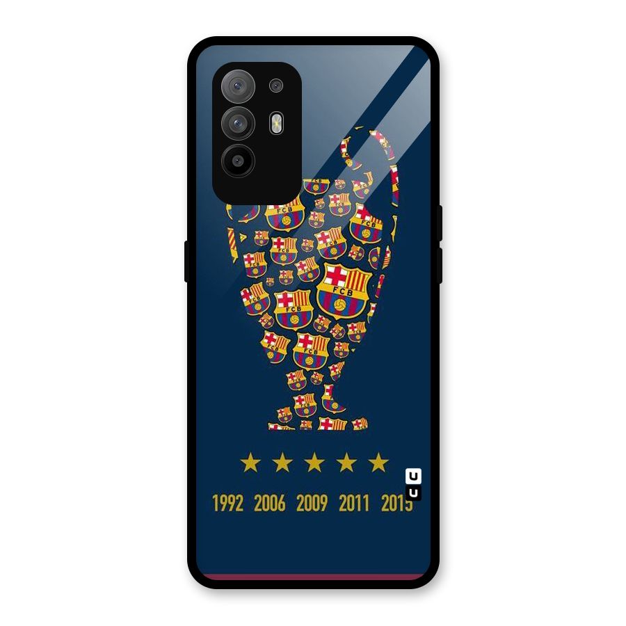Trophy Team Glass Back Case for Oppo F19 Pro Plus 5G
