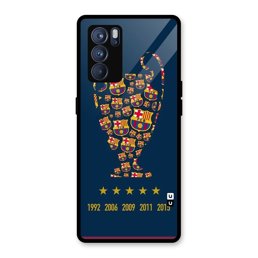 Trophy Team Glass Back Case for Oppo Reno6 Pro 5G