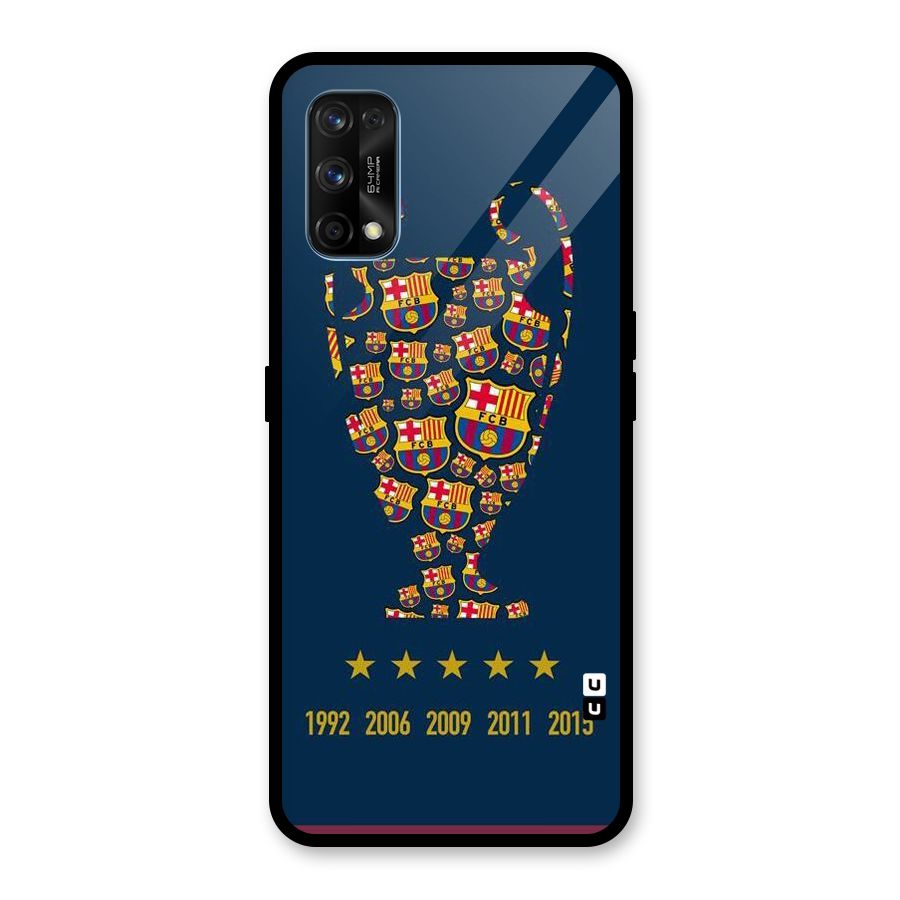 Trophy Team Glass Back Case for Realme 7 Pro